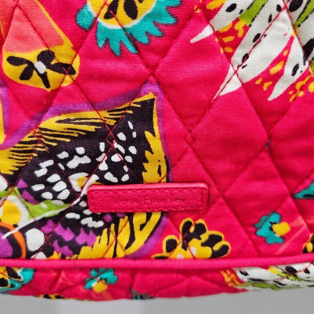 Vera Bradley Triple-Zip Hipster Crossbody Bag Rumba Floral Bohemian Casual Purse